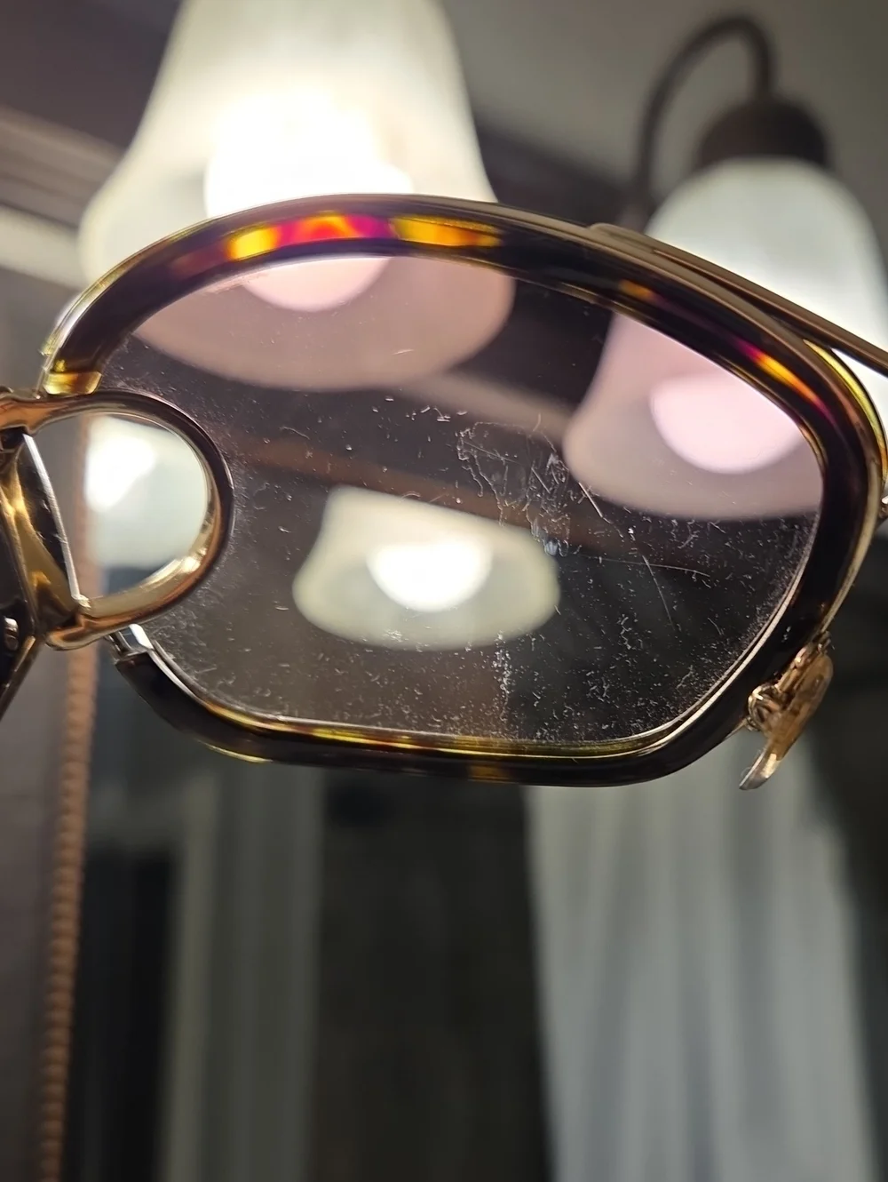 Authentic Gucci Gold-Accent Brown Gradient Women's Sunglasses